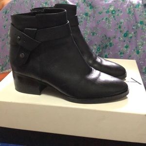 Via Spiga Black Ankle Boots